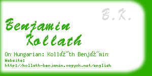 benjamin kollath business card